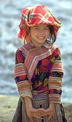 Vietnamese Minority girl and Vietnam Link